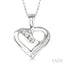Heart Shape Diamond Fashion Pendant
