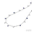 Gemstone & Diamond Station Necklace