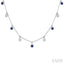 Gemstone & Diamond Station Necklace