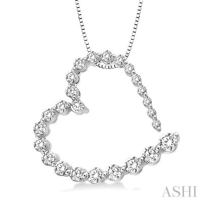 Heart Shape Journey Diamond Fashion Pendant