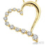 Heart Shape Half Journey Diamond Fashion Pendant