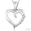 Heart Shape Journey Diamond Fashion Pendant