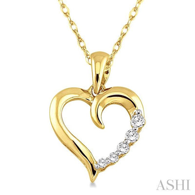 Heart Shape Journey Diamond Fashion Pendant