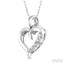 Heart Shape Journey Diamond Fashion Pendant