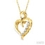 Heart Shape Journey Diamond Fashion Pendant