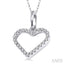 Heart Shape Diamond Pendant