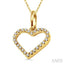 Heart Shape Diamond Pendant