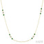 Gemstone & Diamond Station Necklace