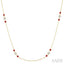 Gemstone & Diamond Station Necklace