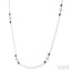 Gemstone & Diamond Station Necklace