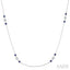Gemstone & Diamond Station Necklace