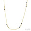 Gemstone & Diamond Station Necklace