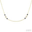 Gemstone & Diamond Station Necklace