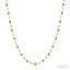 Bezel Alternate Gemstone & Diamond Necklace