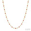 Bezel Alternate Gemstone & Diamond Necklace
