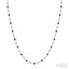 Bezel Alternate Gemstone & Diamond Necklace