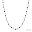 Bezel Alternate Gemstone & Diamond Necklace