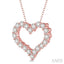 Heart Shape Diamond Pendant