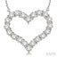 Heart Shape Diamond Pendant