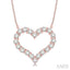 Heart Shape Diamond Pendant