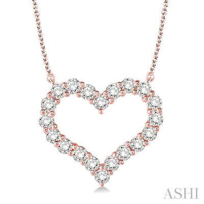 Heart Shape Diamond Pendant