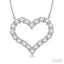 Heart Shape Diamond Pendant