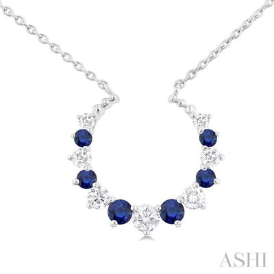 Alternate Gemstone & Diamond Pendant