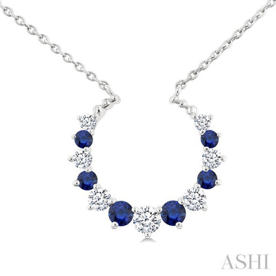 Alternate Gemstone & Diamond Pendant