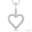 Heart Shape Diamond Pendant