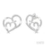 Double Heart Shape Diamond Fashion Earrings
