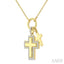 Cross Charm Diamond Fashion Pendant