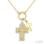 Cross Charm Diamond Fashion Pendant