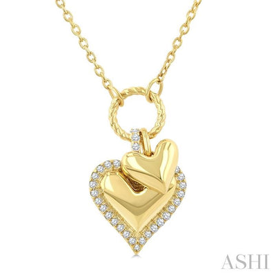 Heart Charm Diamond Fashion Pendant