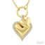 Heart Charm Diamond Fashion Pendant