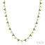 3 Stone Bezel Alternate Gemstone & Diamond Necklace