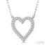 Heart Shape Diamond Pendant