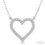 Heart Shape Diamond Pendant