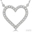 Heart Shape Diamond Pendant