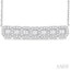 Bar Fusion Halo Diamond Necklace