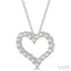 Heart Shape Diamond Fashion Pendant