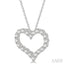 Heart Shape Diamond Fashion Pendant