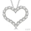 Heart Shape Diamond Fashion Pendant