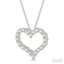 Heart Shape Diamond Fashion Pendant