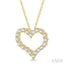 Heart Shape Diamond Fashion Pendant