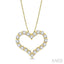 Heart Shape Diamond Fashion Pendant
