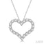 Heart Shape Diamond Fashion Pendant