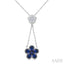 Blossom Pear Shape Gemstone & Diamond Necklace