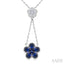 Blossom Pear Shape Gemstone & Diamond Necklace