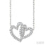 Heart Interlock Diamond Fashion Pendant