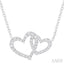 Heart Interlock Diamond Fashion Pendant
